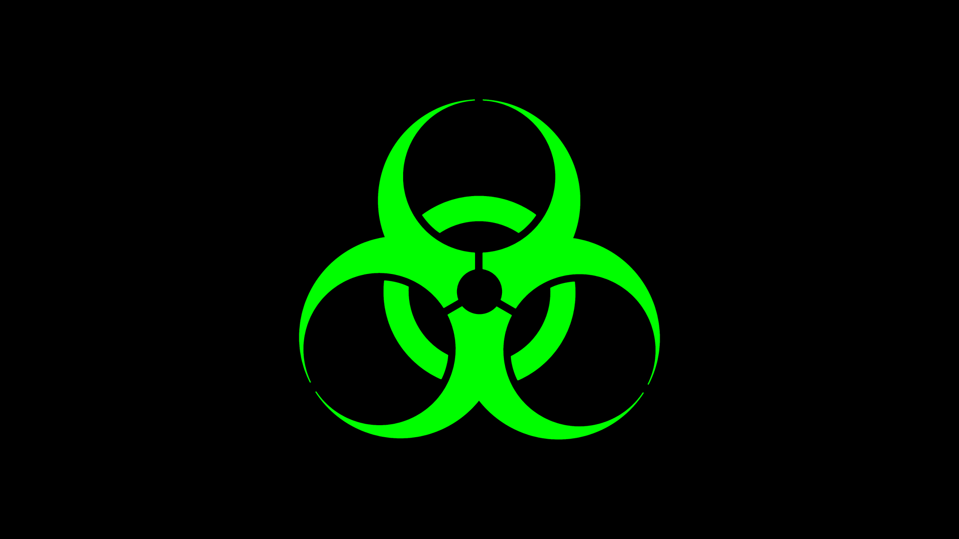 Biohazard Symbol HD Wallpaper