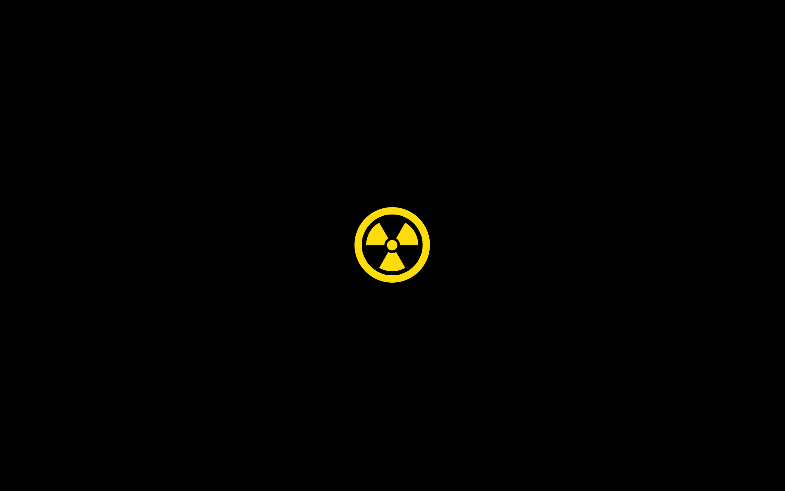Nuclear symbol minimalist wallpaper
