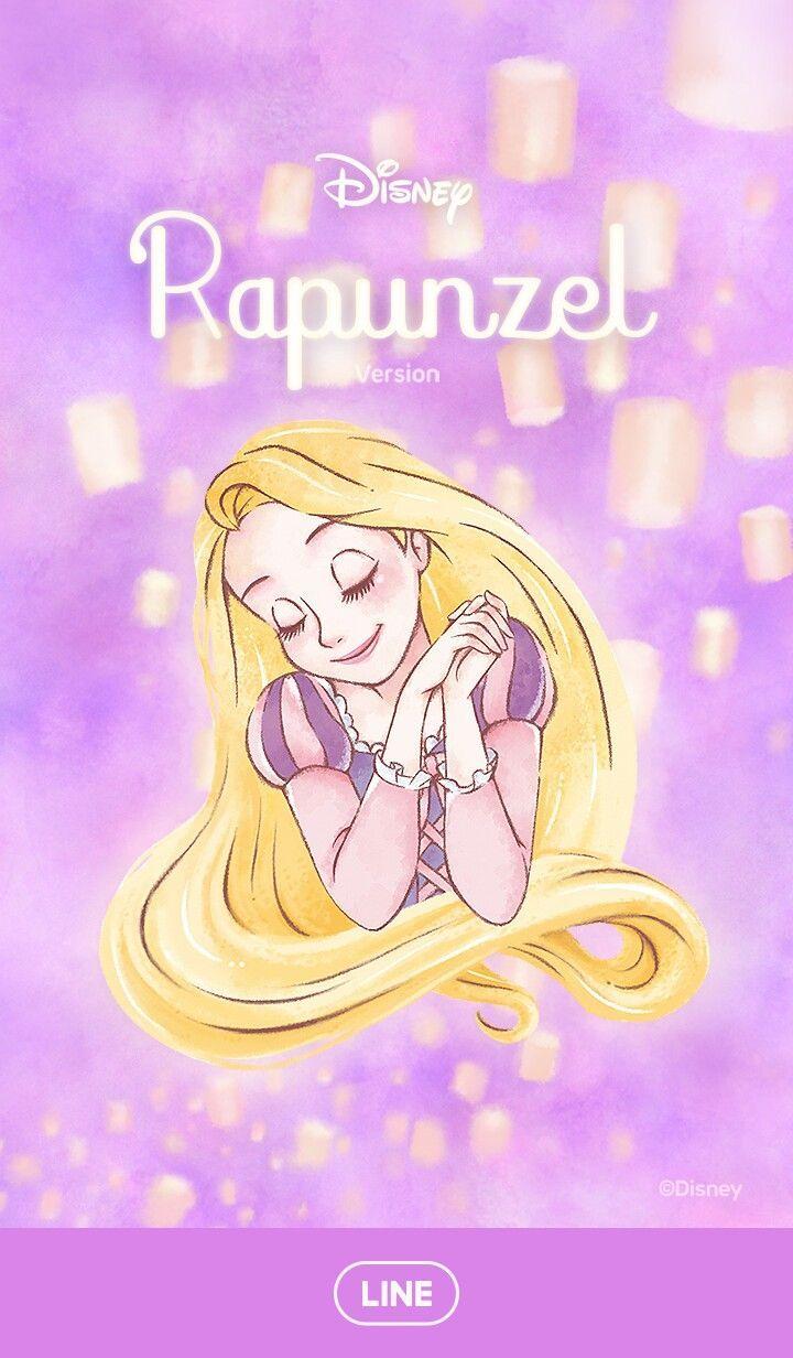 Rapunzel [Line Wallpaper]. my love cartoon～❤️disney