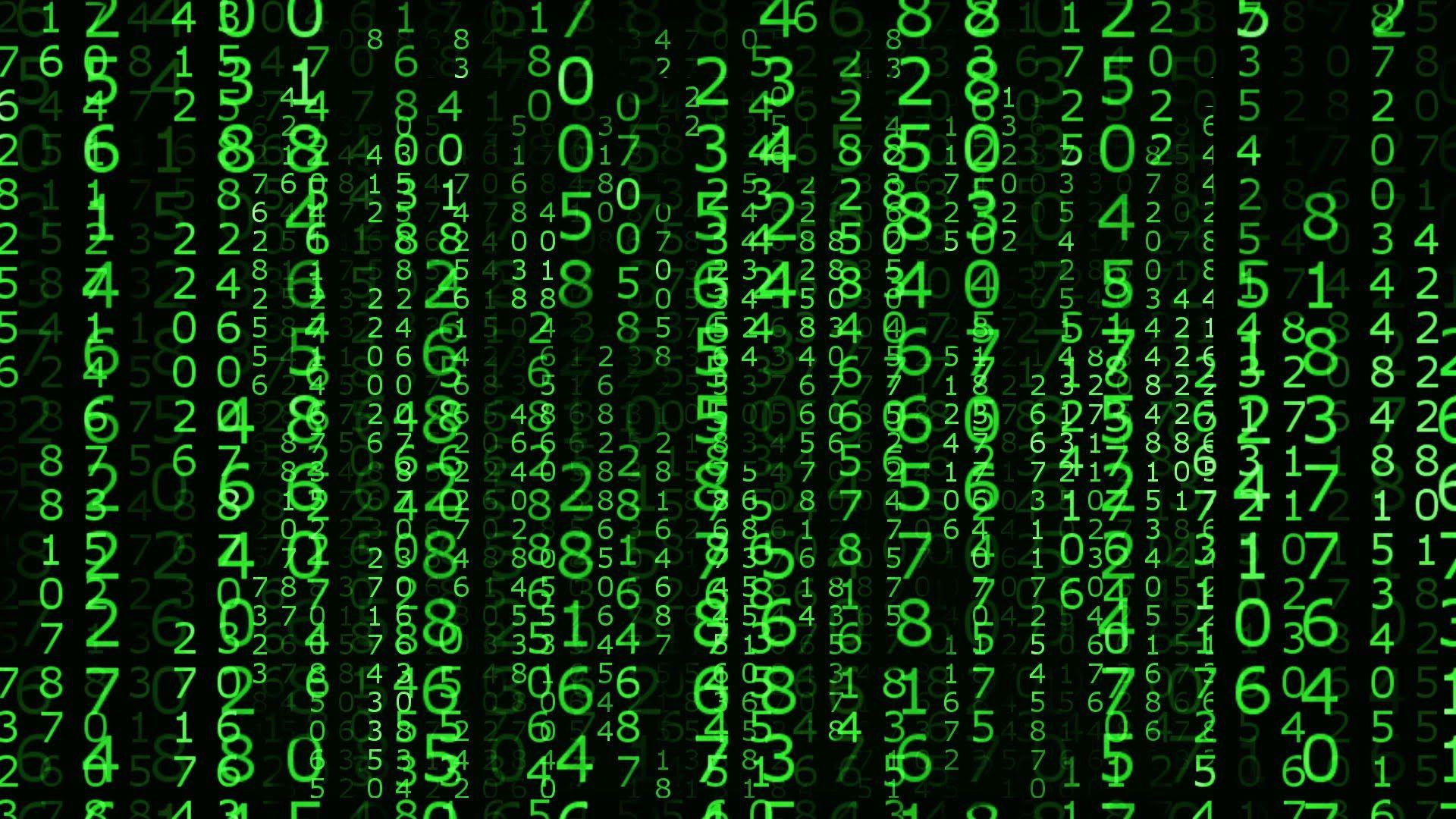 The Matrix Number Falling Code HD Bacground
