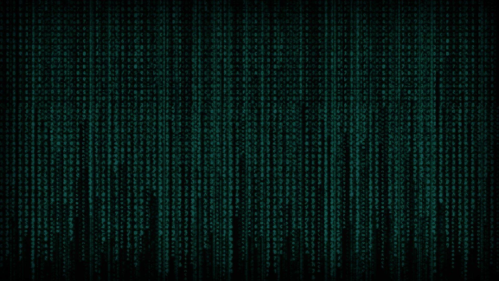 Green matrix code wallpaper. PC