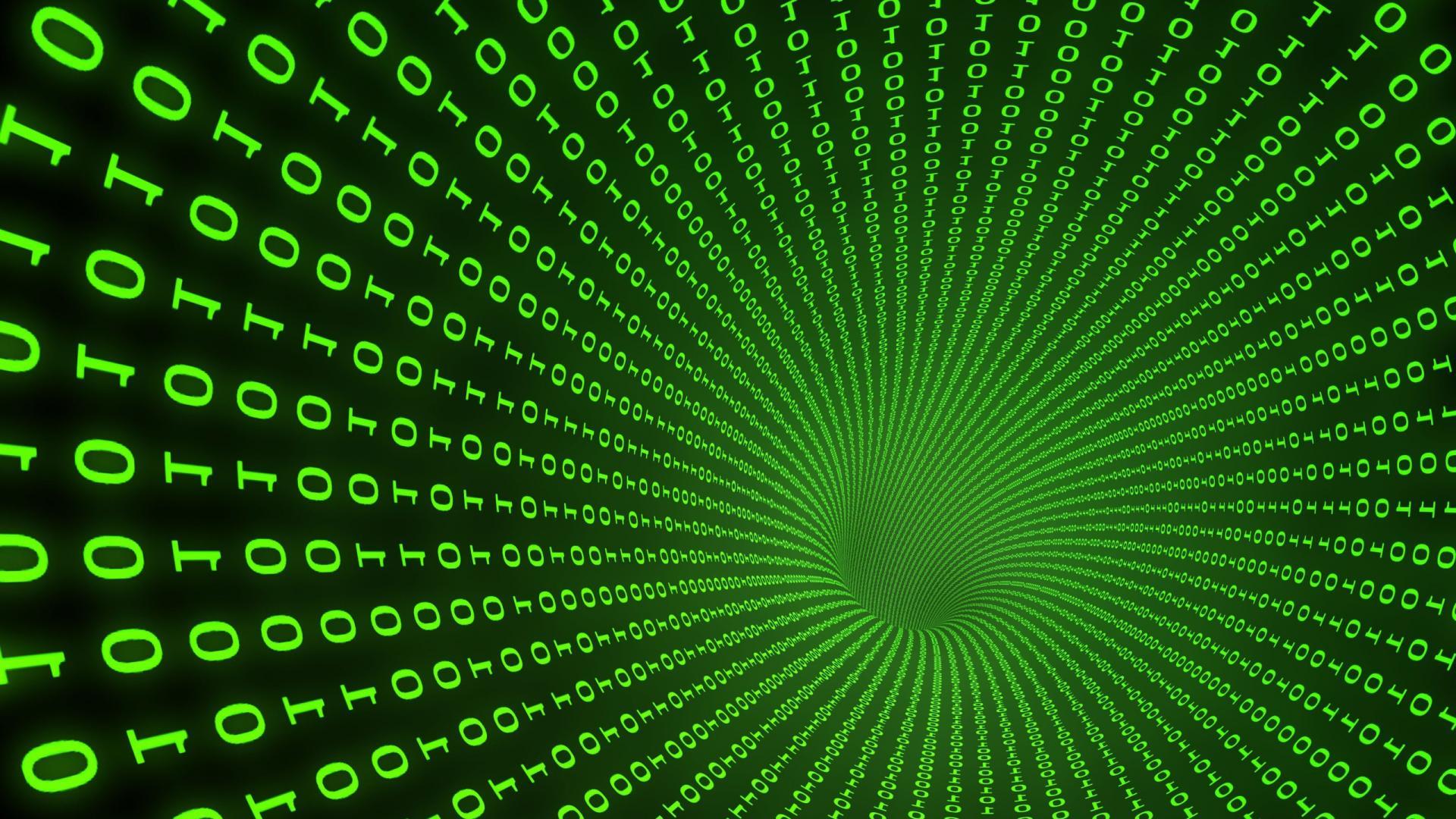 Green matrix background wallpaper