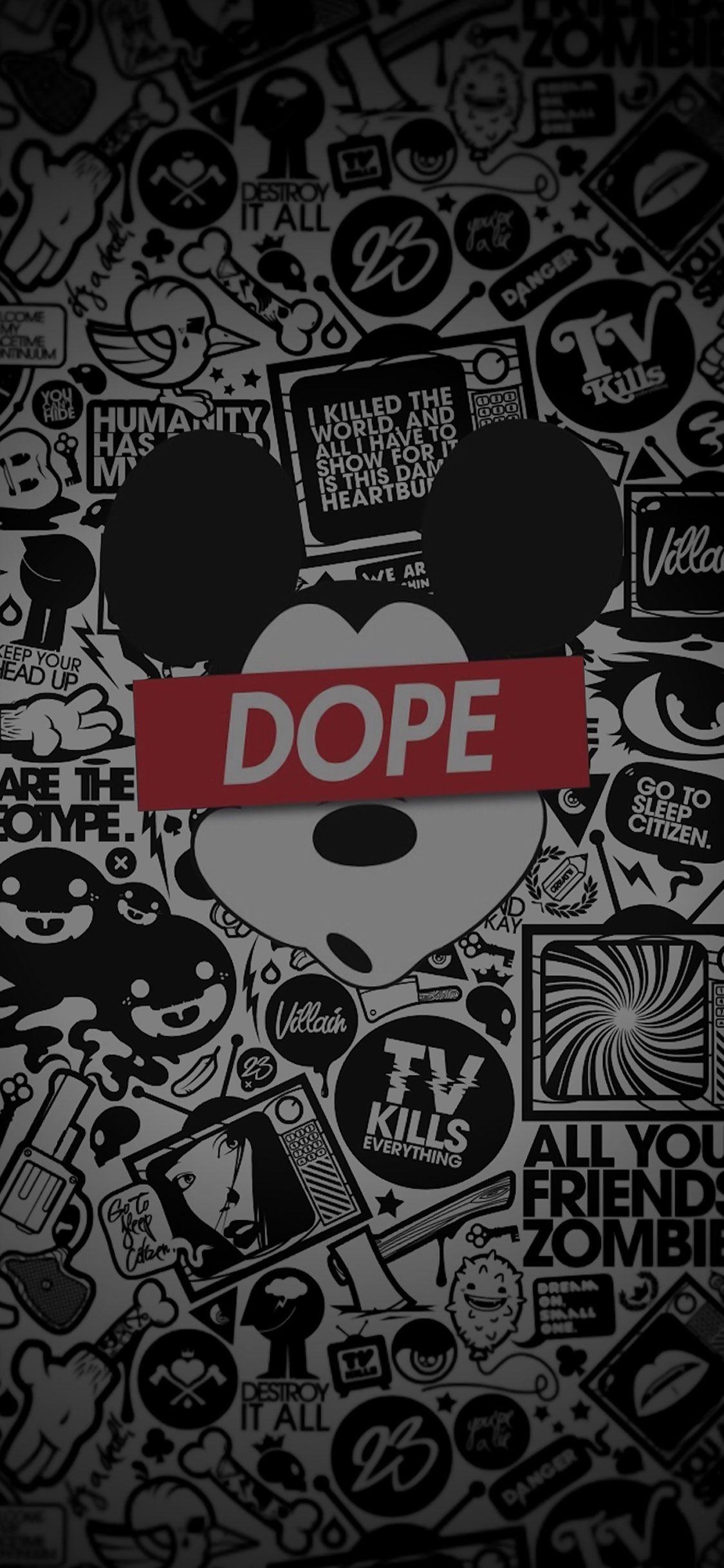 Dope iPhone X Funny Wall. Phone Desktop HD Wallpaper