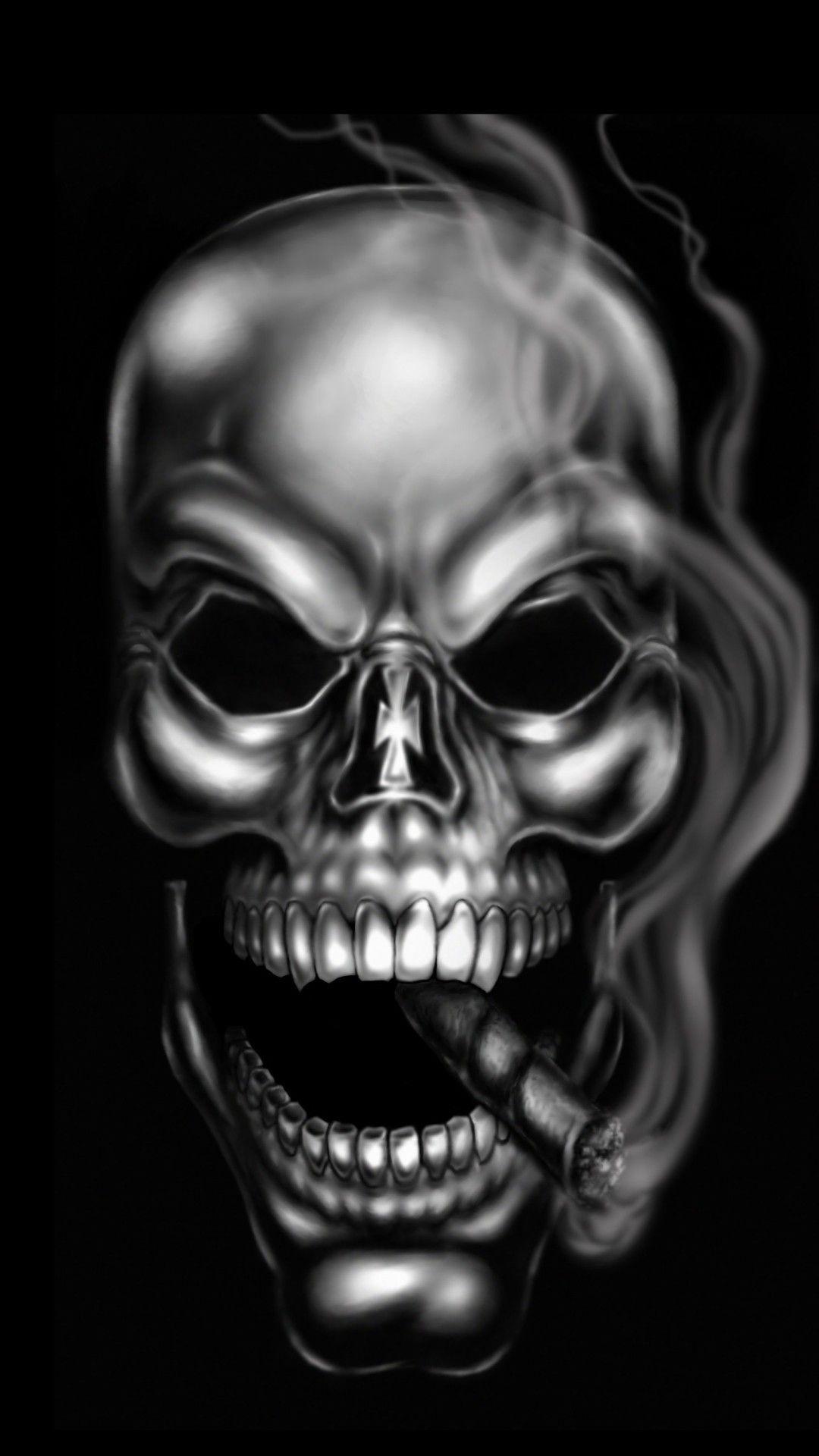 Smoking Skeleton Skull Wallpaper. *Skeleton, Clowns, Guns, Animals