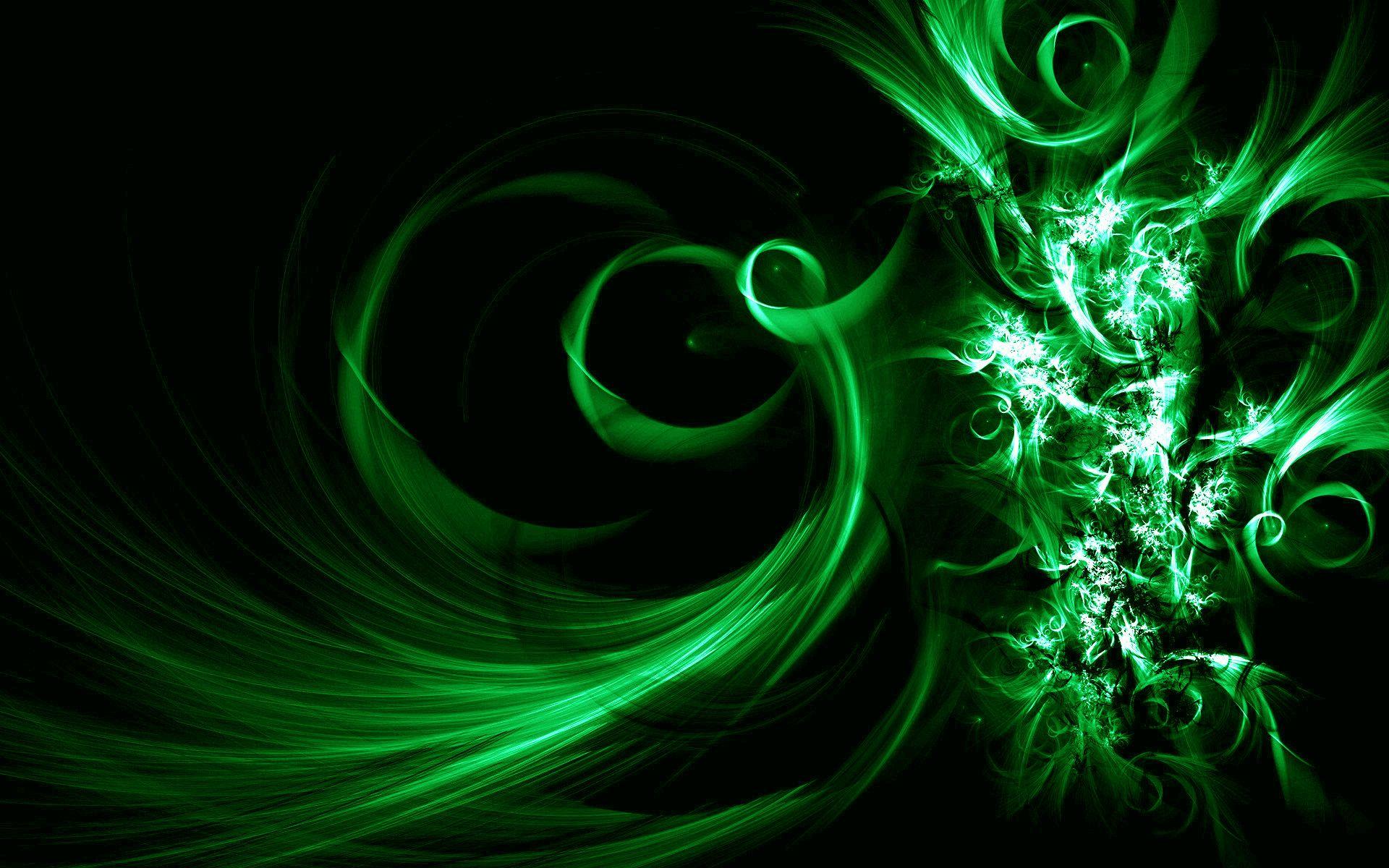 Image Description: This is Black and Green Vector Abstract Desktop