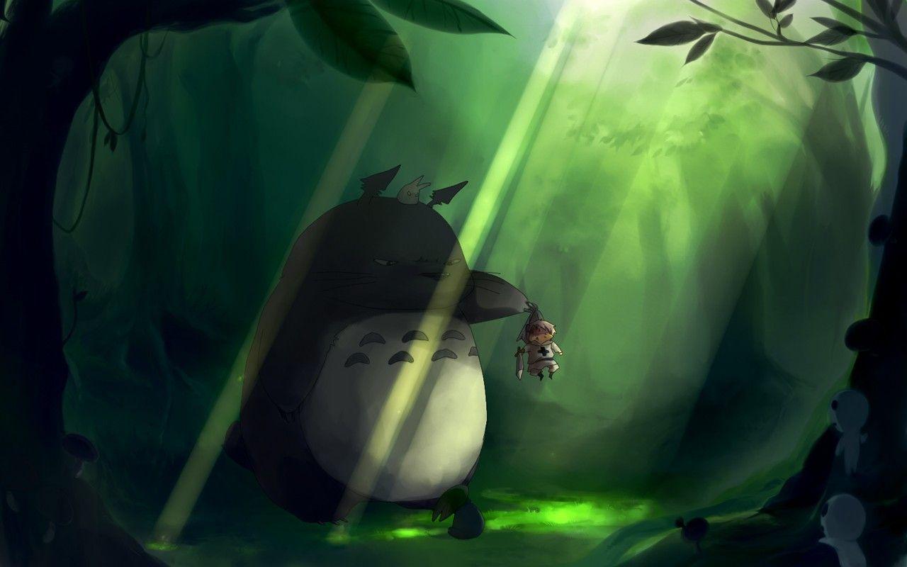 Totoro, Kodama, Forest Wallpaper HD / Desktop and Mobile Background