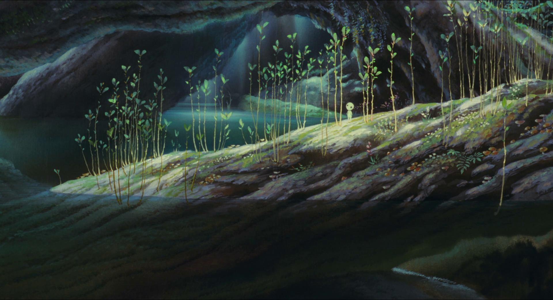 Ghibli Backgrounds Kodama - Wallpaper Cave