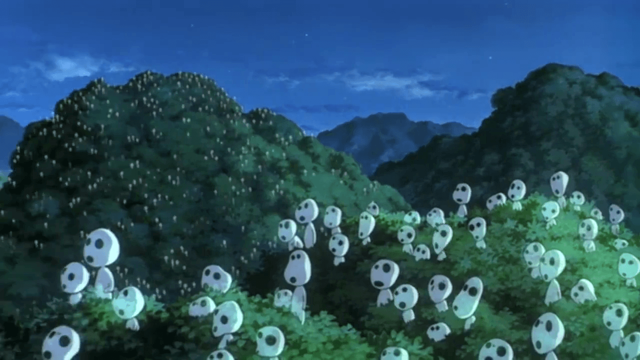 studio ghibli background!, Some more Kodama for you guys. :) One Two