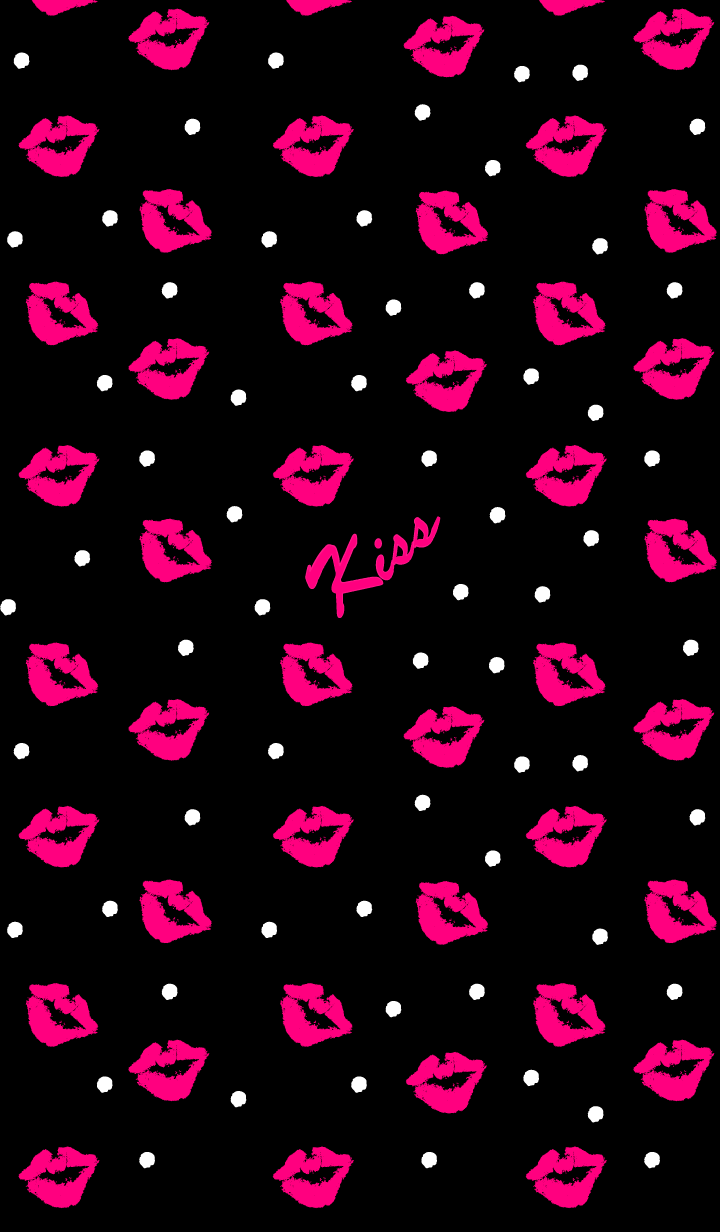 The kiss mark is, isn't it?. iPhone background