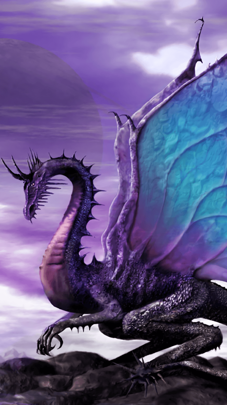 Fantasy Dragon (750x1334) Wallpaper