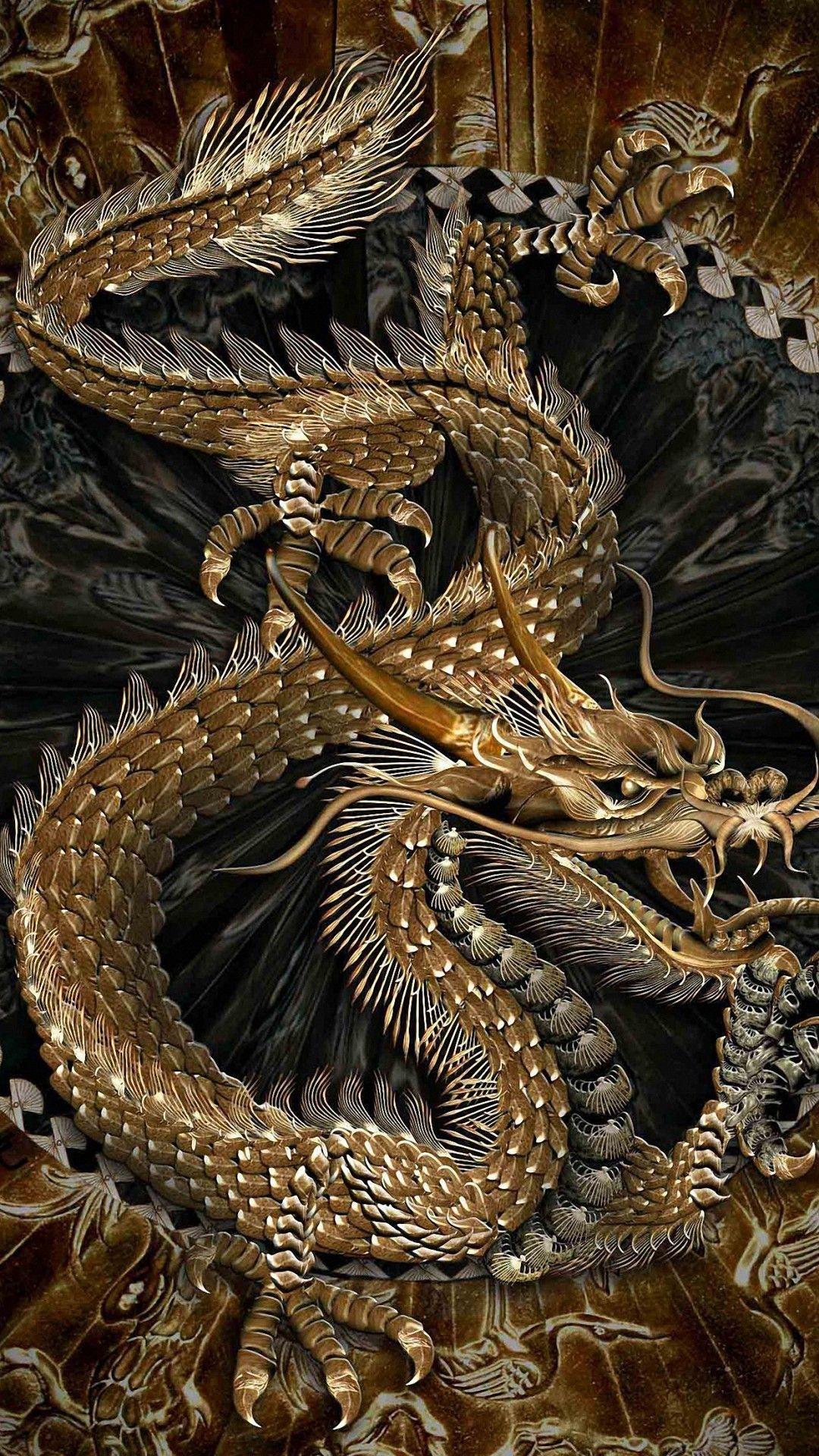 Cool Chinese Dragon iPhone 6s Wallpaper
