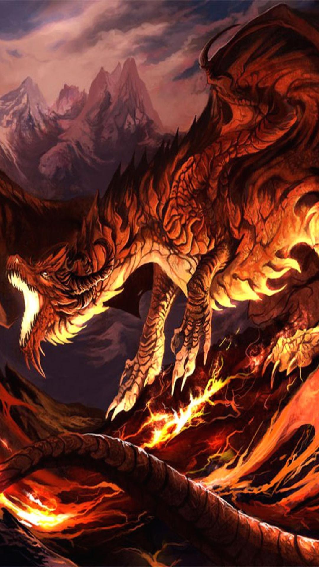 Fantasy Wallpaper Epic dragon fantasy iphone 1080x1920 wallpaper