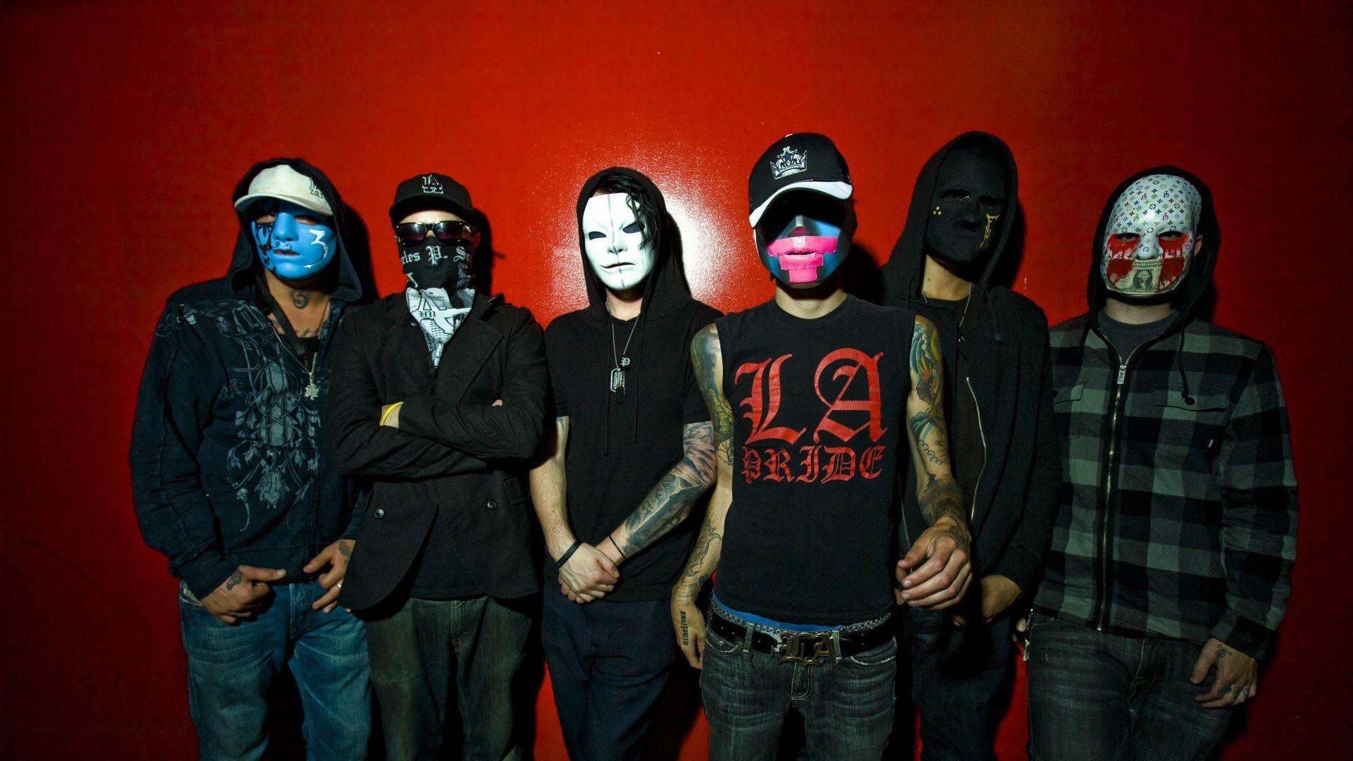 Download Wallpaper X Hollywood Undead Band Members On Hollywood