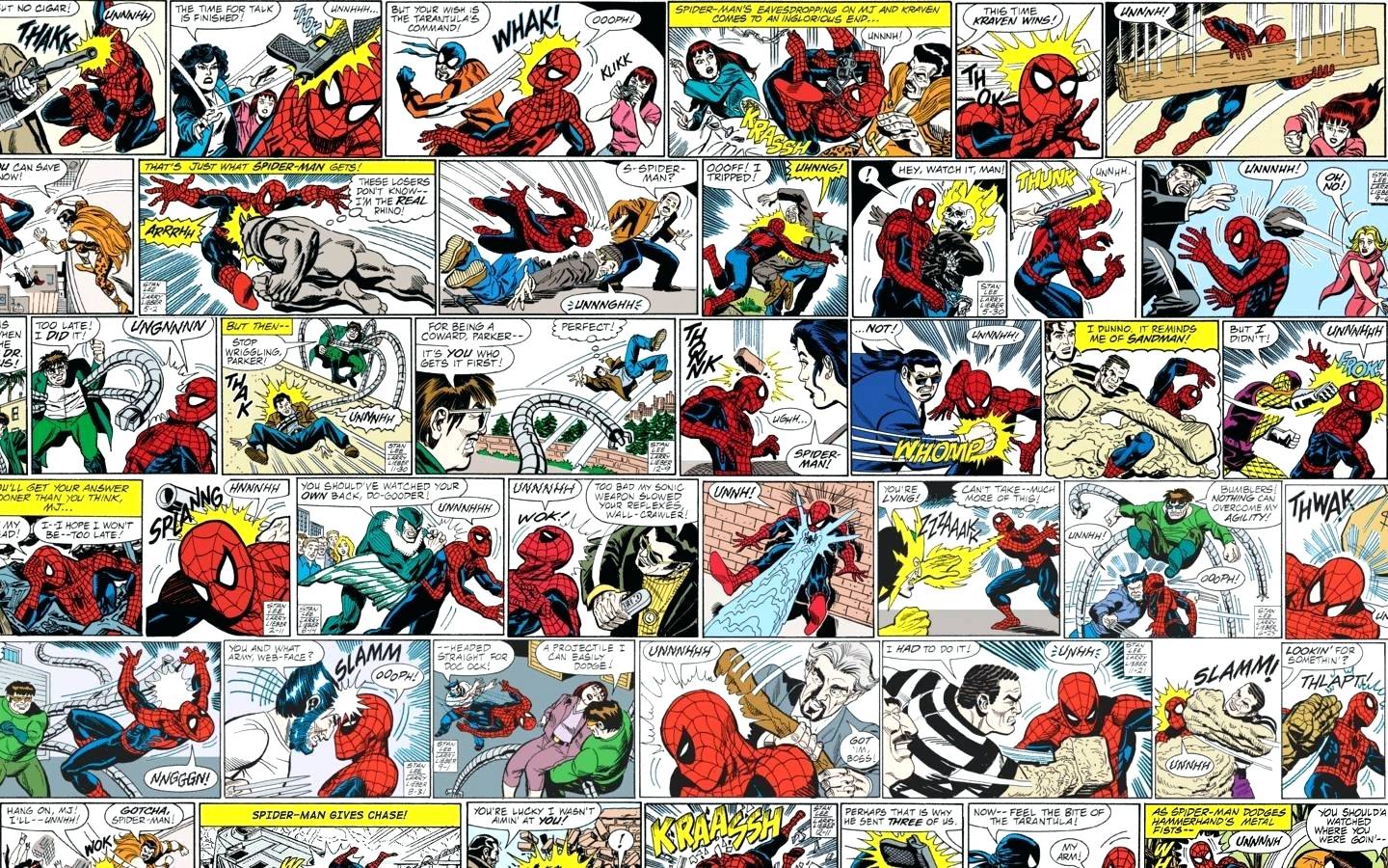 Comic Strip Wallpaper Spider Man Wallpaper