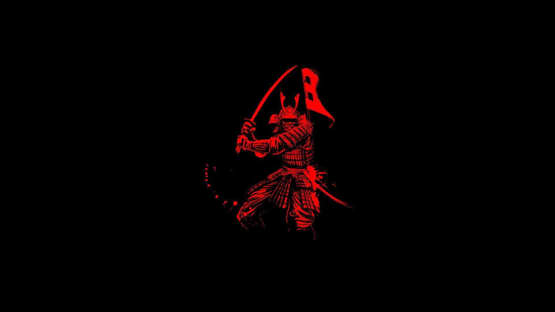 samurai warrior katana background HD wallpaper