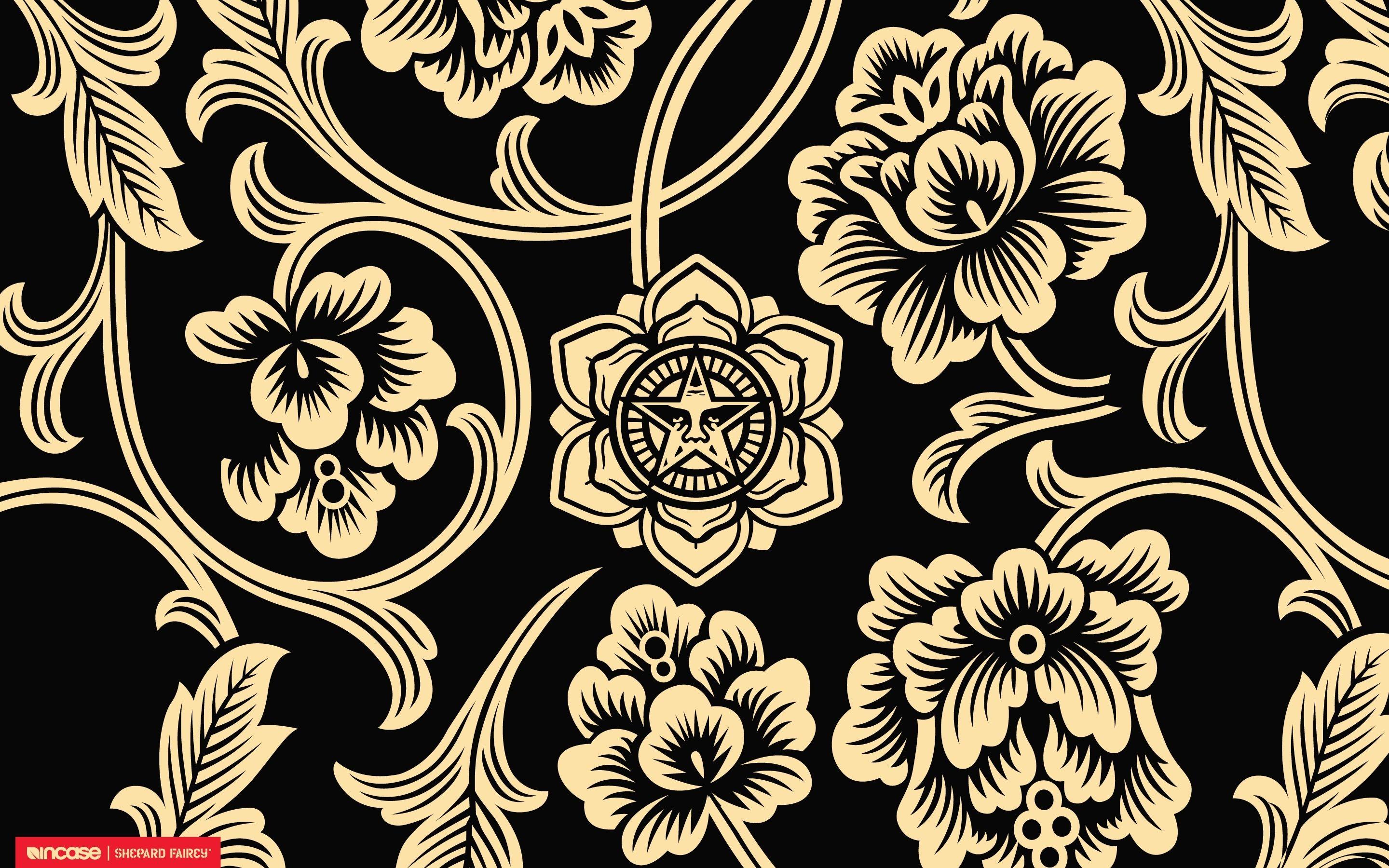 Flowers Obey Wallpaper High Quality