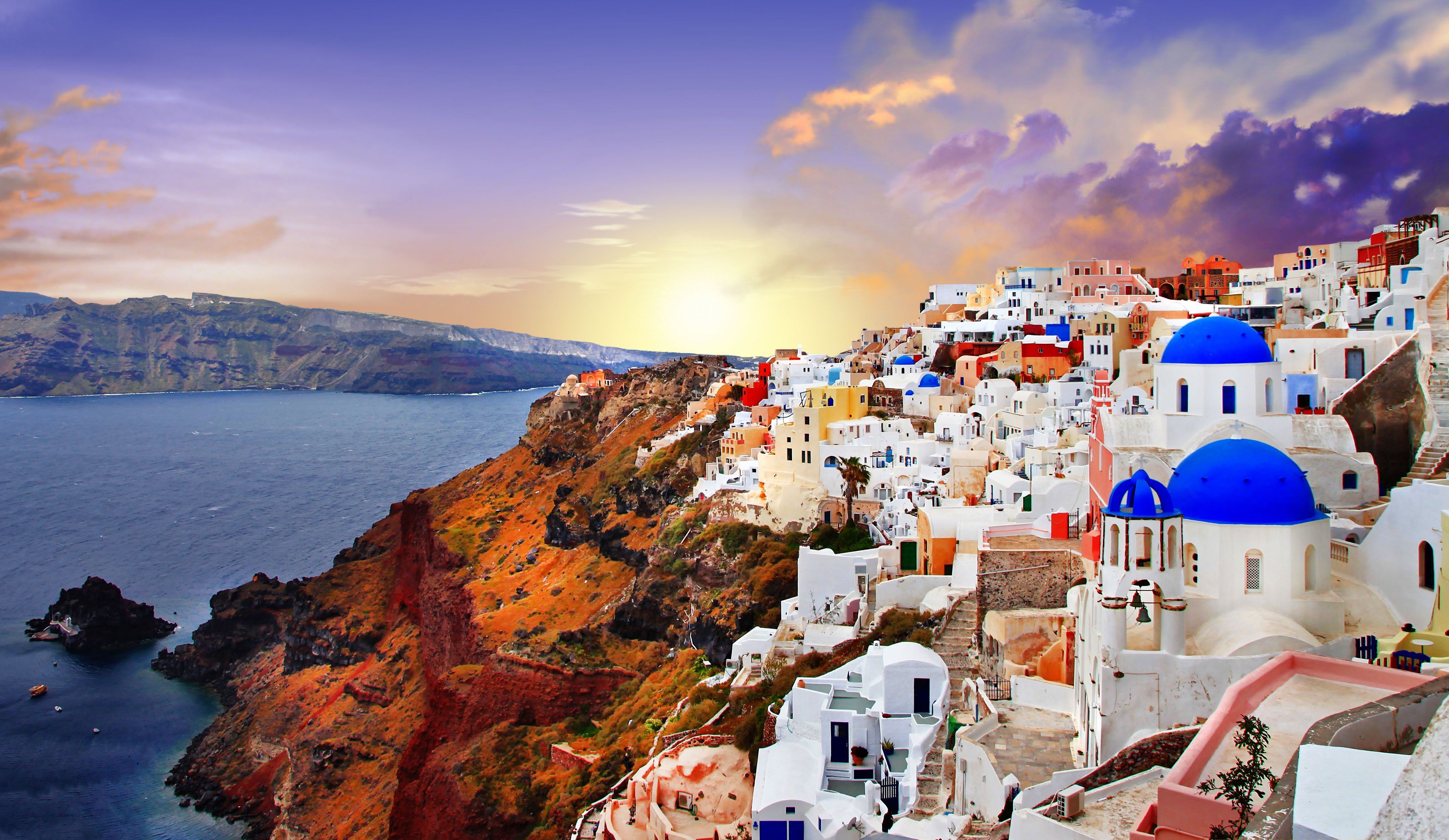 Santorini Hd Wallpapers Wallpaper Cave