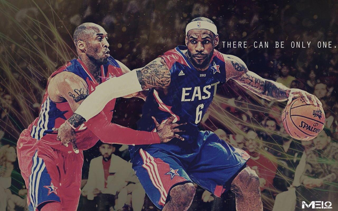 Kobe Bryant and LeBron James Wallpaper