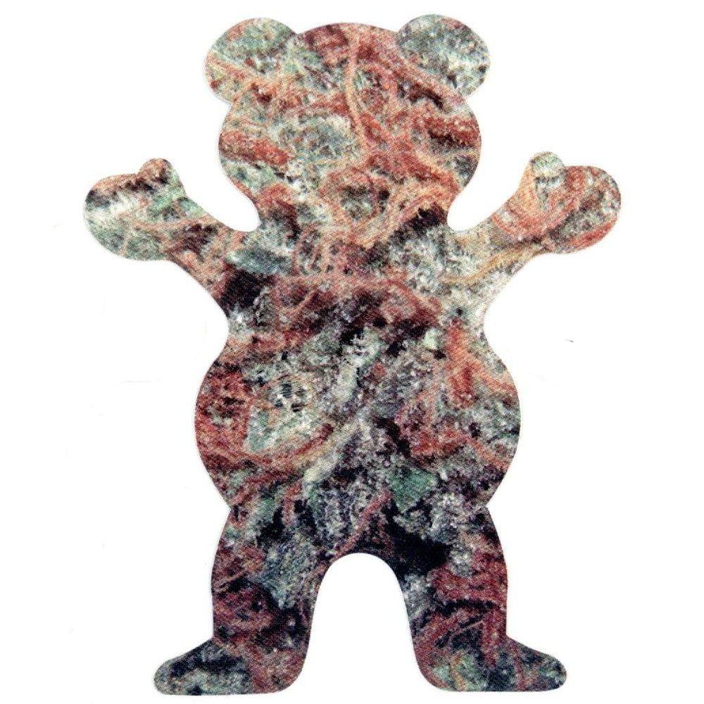 Grizzly Griptape Mary Jane Teddy Bear Sticker. remes