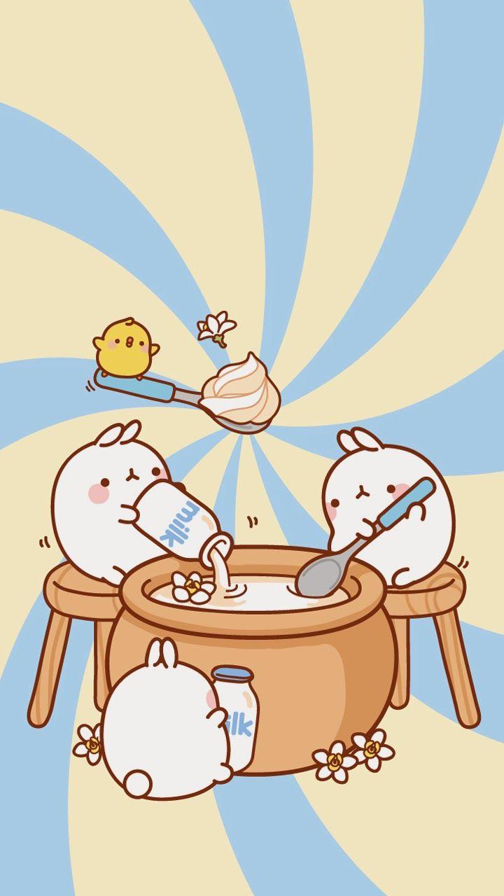 Ley WorldKawaii: Wallpaper Para Tu Celular Molang. Molang