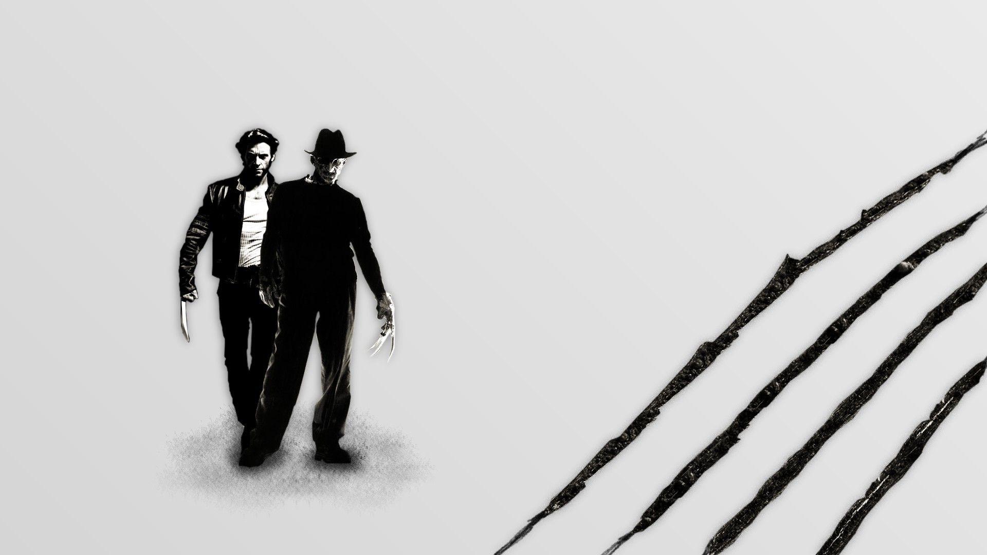 movies wolverine freddy krueger wallpaper and background