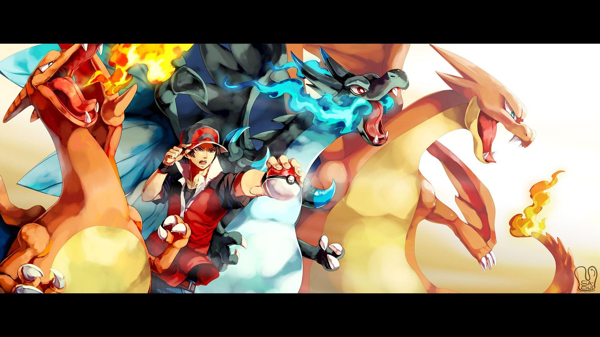 Red Mega Charizard X and Y Pokemon T. Wallpaper