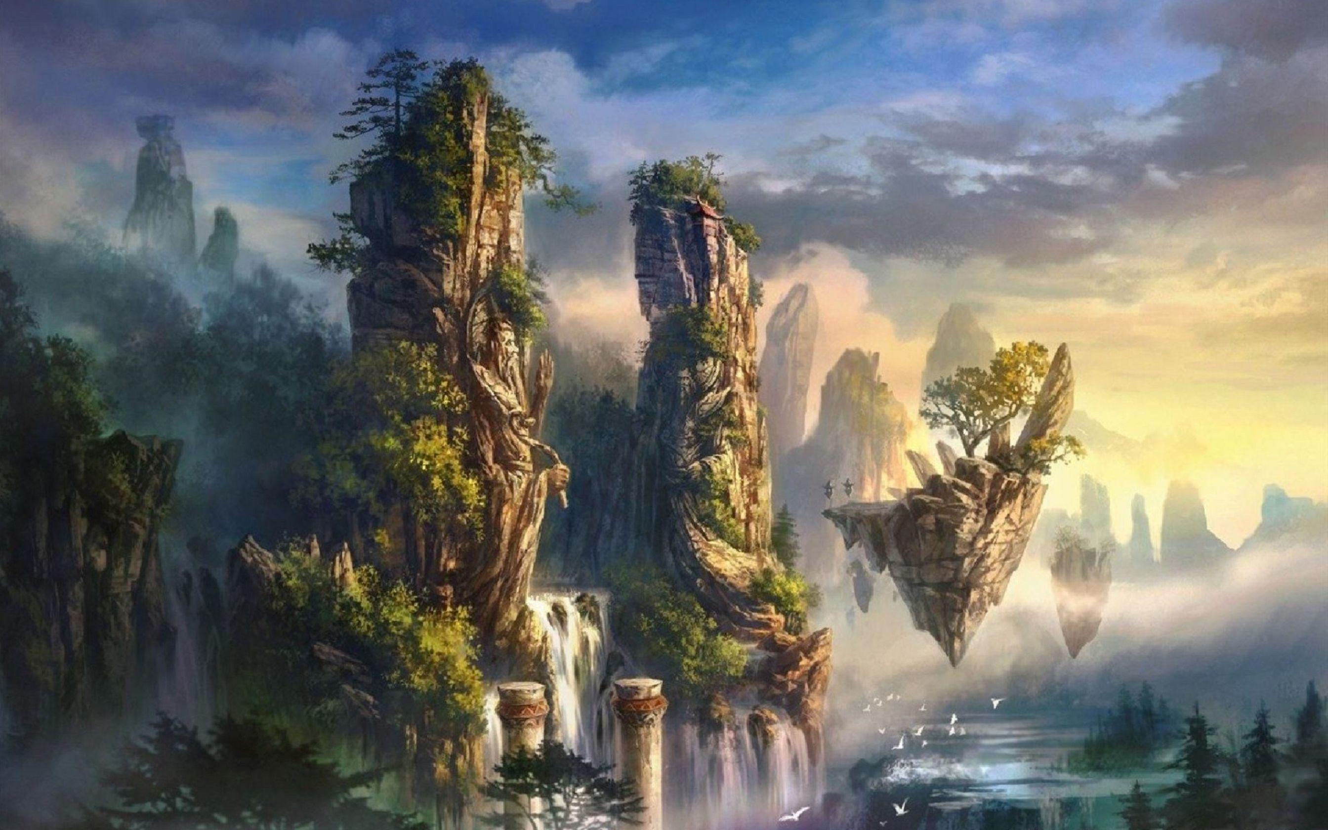 3D Fantasy World Background Wallpaper: Desktop HD Wallpaper