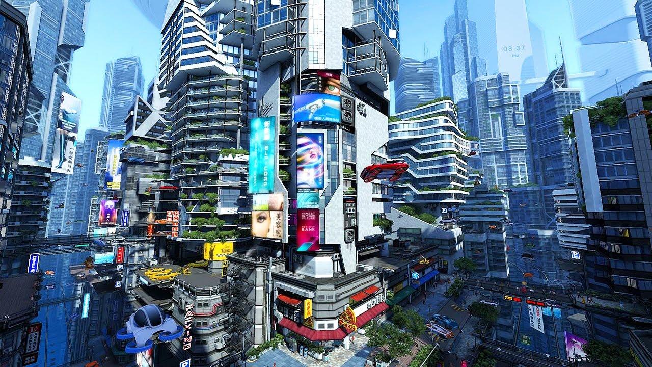 Futuristic City 3D Screensaver & Live Wallpaper HD