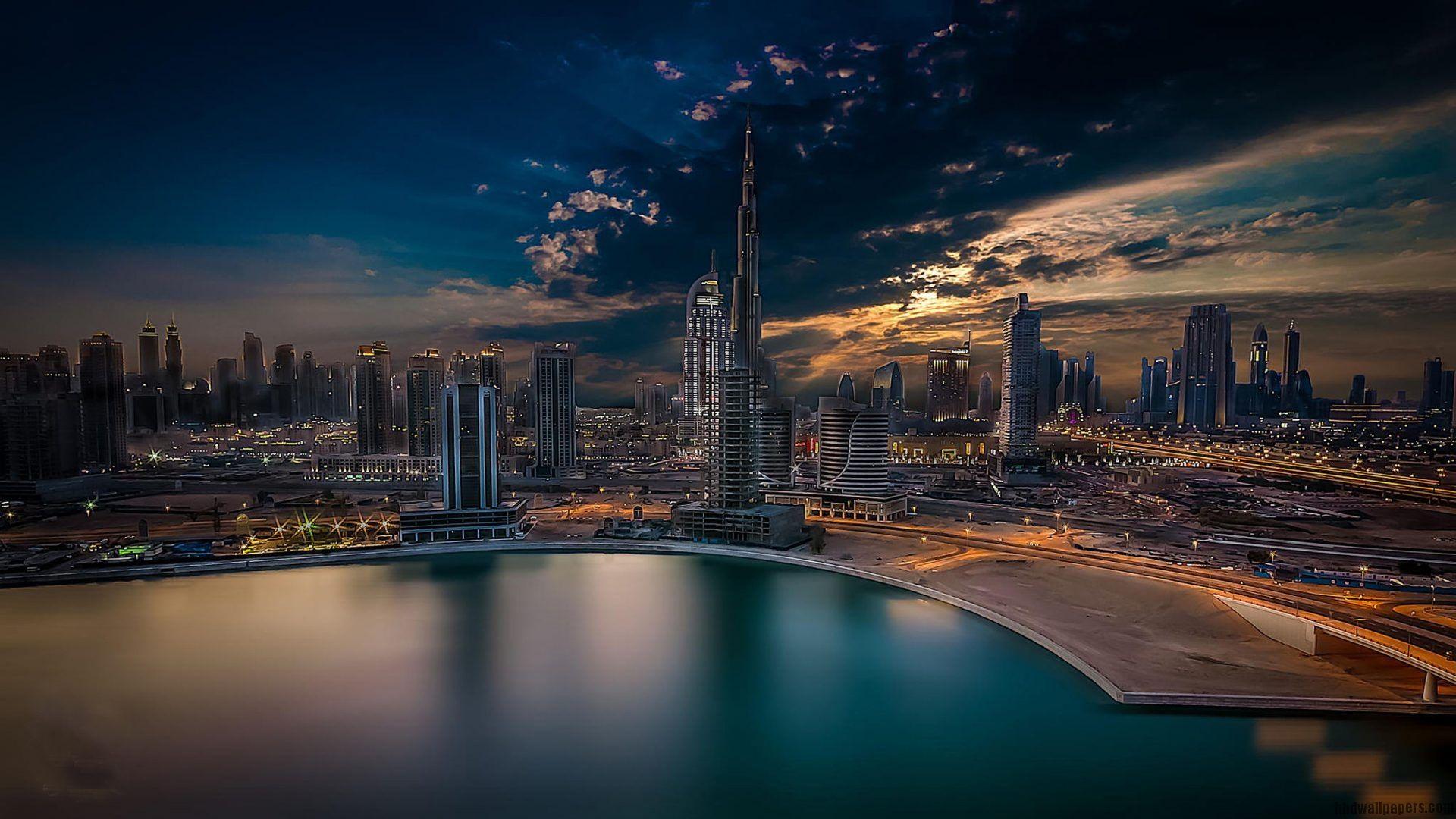 City Dubai Arabic Dream Burj Khalifa Wallpaper HD Wallpaper