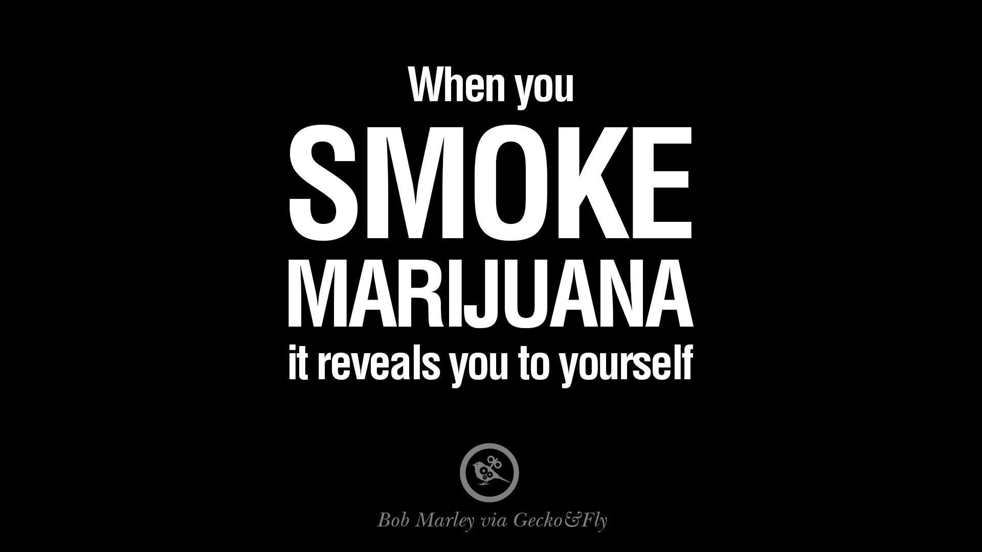 Marijuana Weed Quote HD Wallpaper