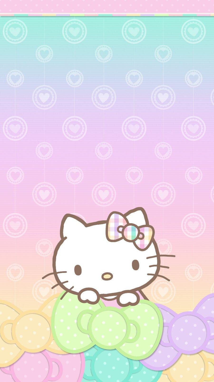 pastel #valentine #wallpaper #iphone #android. Hello Kitty