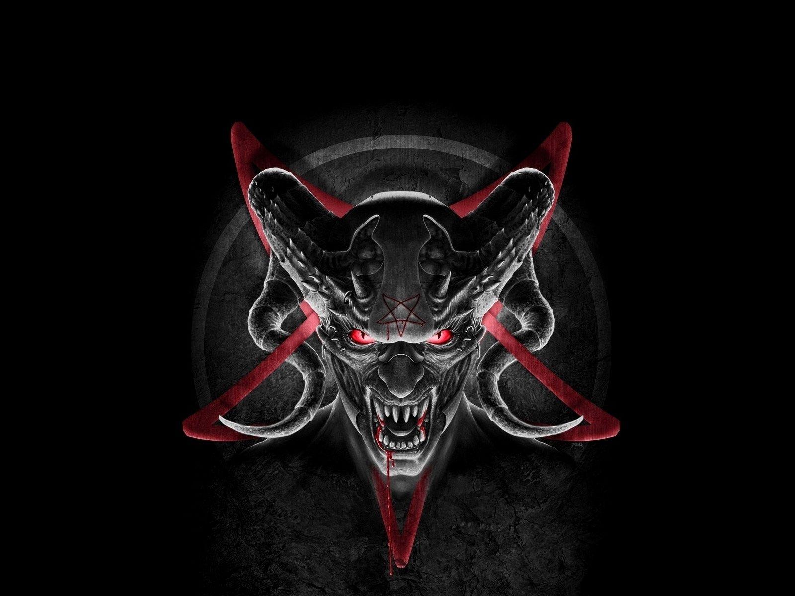 Blood, Canines, Demon, Satan, Pentagrama, The Devil, Horns