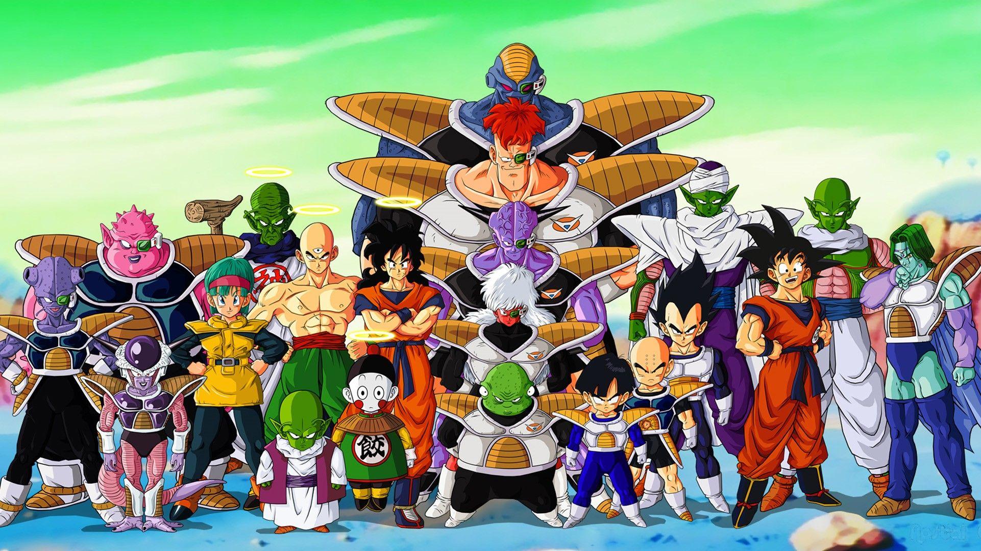 Kami, Bulma, Yamcha, Tien Shinhan, Jeice, Dragon Ball Z