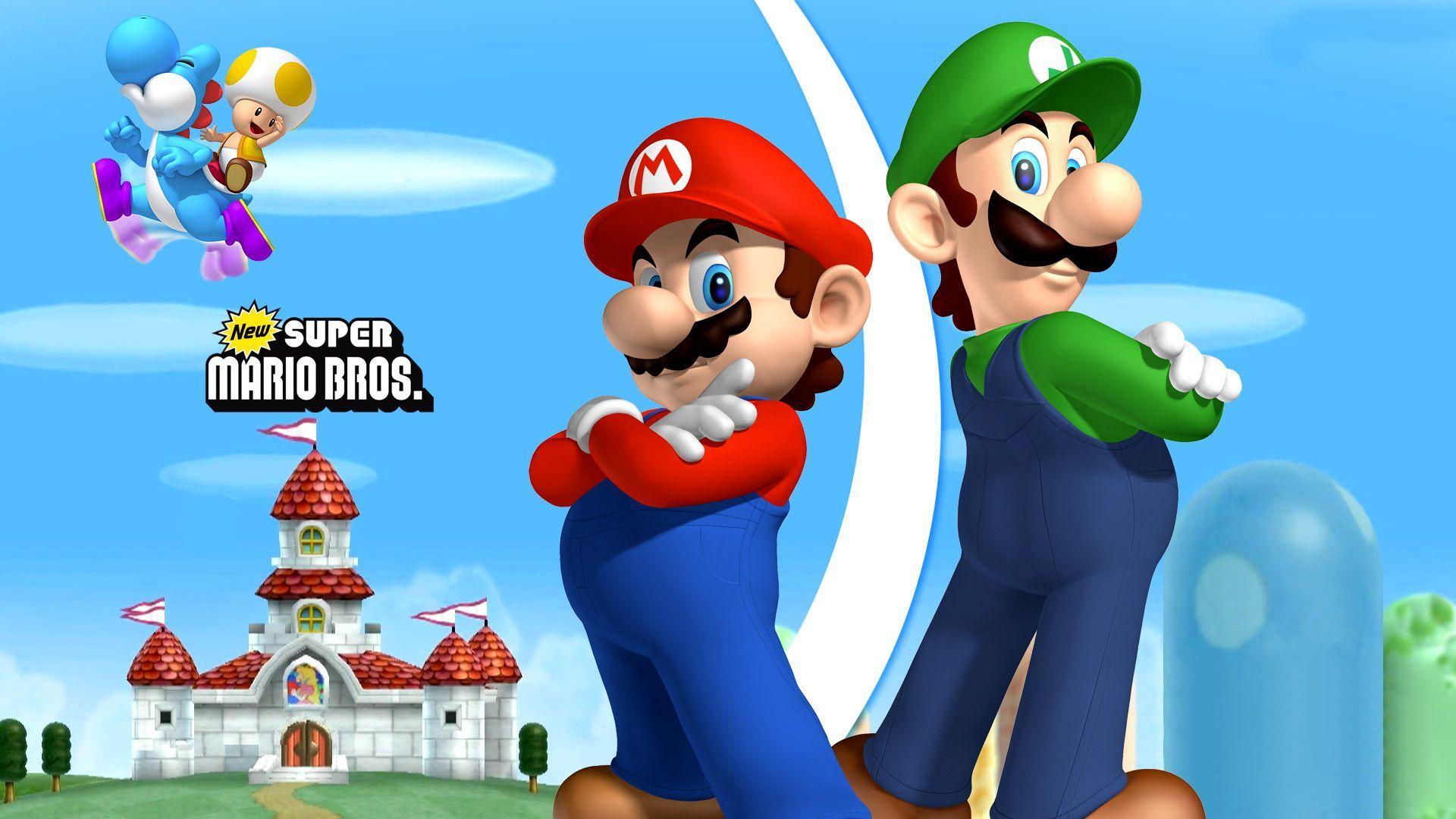 Super Mario Bros HD desktop wallpaper, Fullscreen, Dual Monitor
