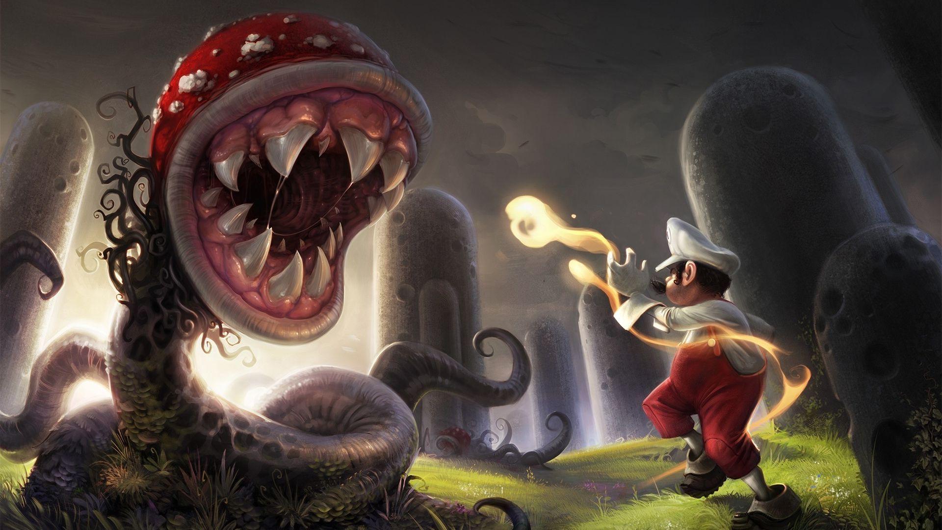 Super Mario Bros. HD desktop wallpaper, Widescreen