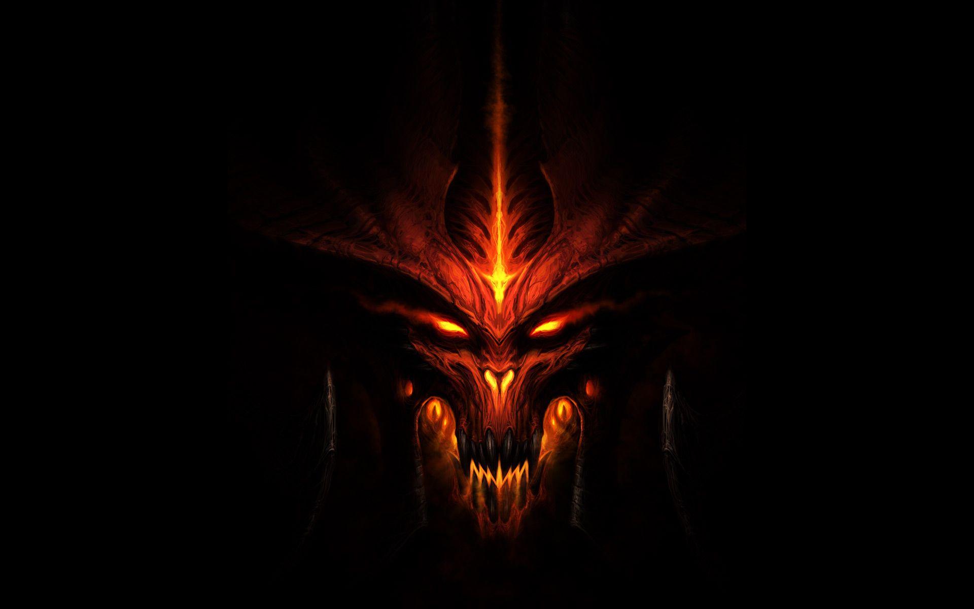 Diablo wallpaper background screensaver face devil Game HD Wallpaper