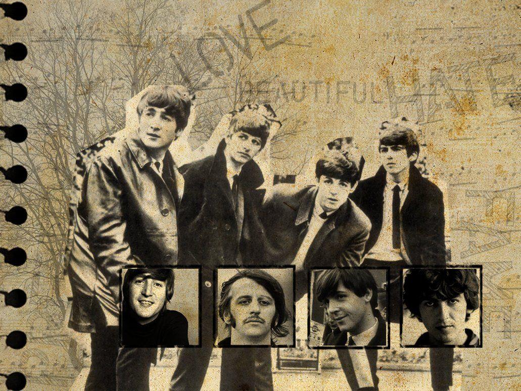 Beatles-Vintage Wallpaper