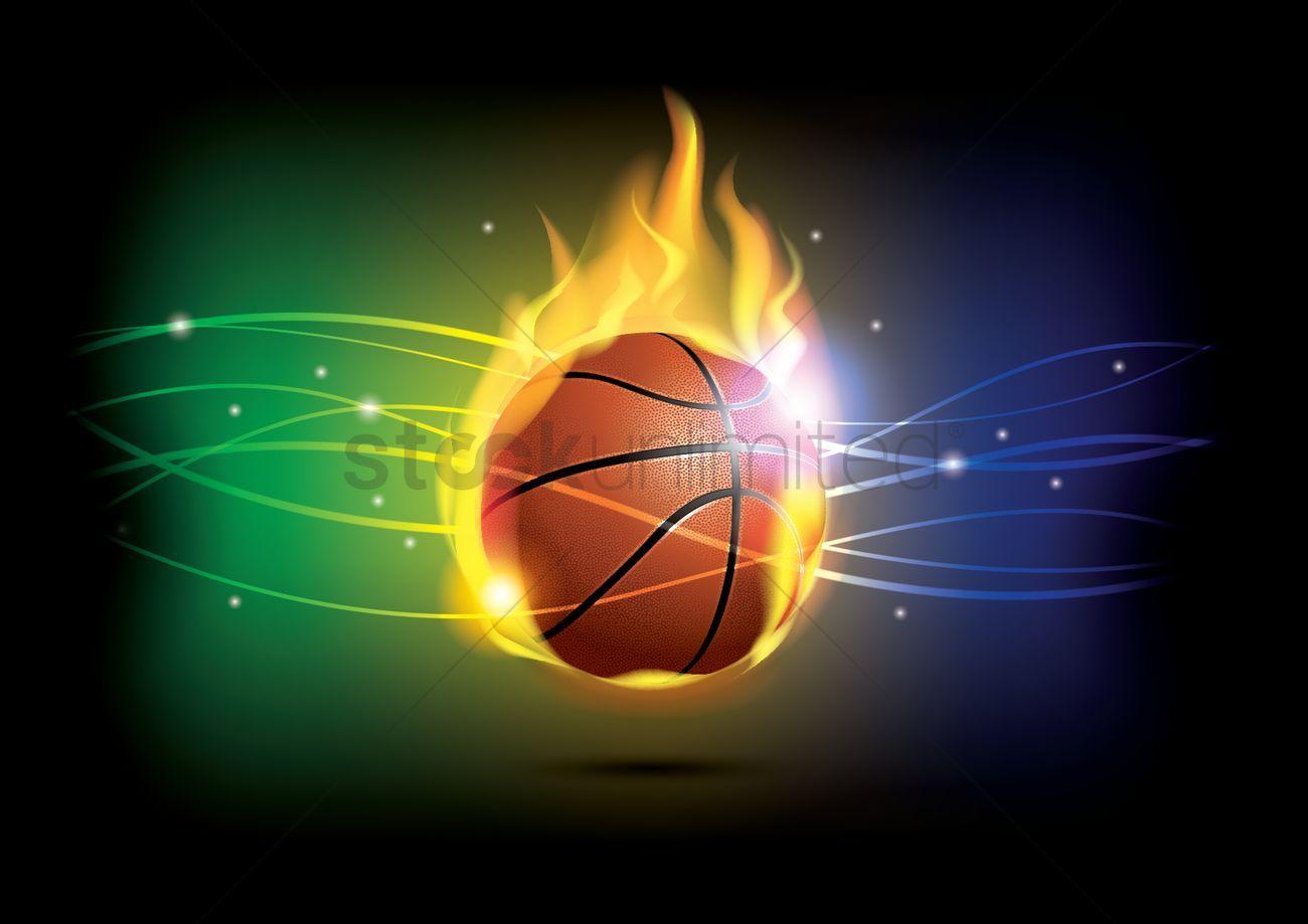 Basketball theme wallpaper Vector Image