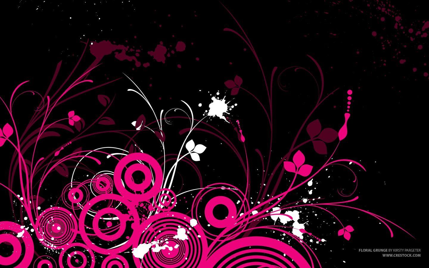 Black And Pink Wall Art Cool HD Wallpaper Bedroom Decorating Ideas