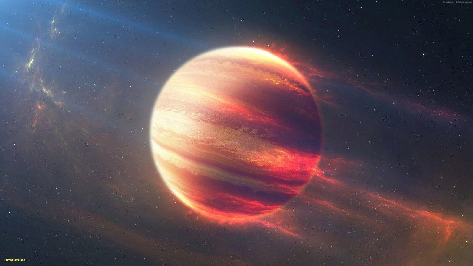Wallpaper Space Fire Planet Exoplanet Planet Space Stars Lovely