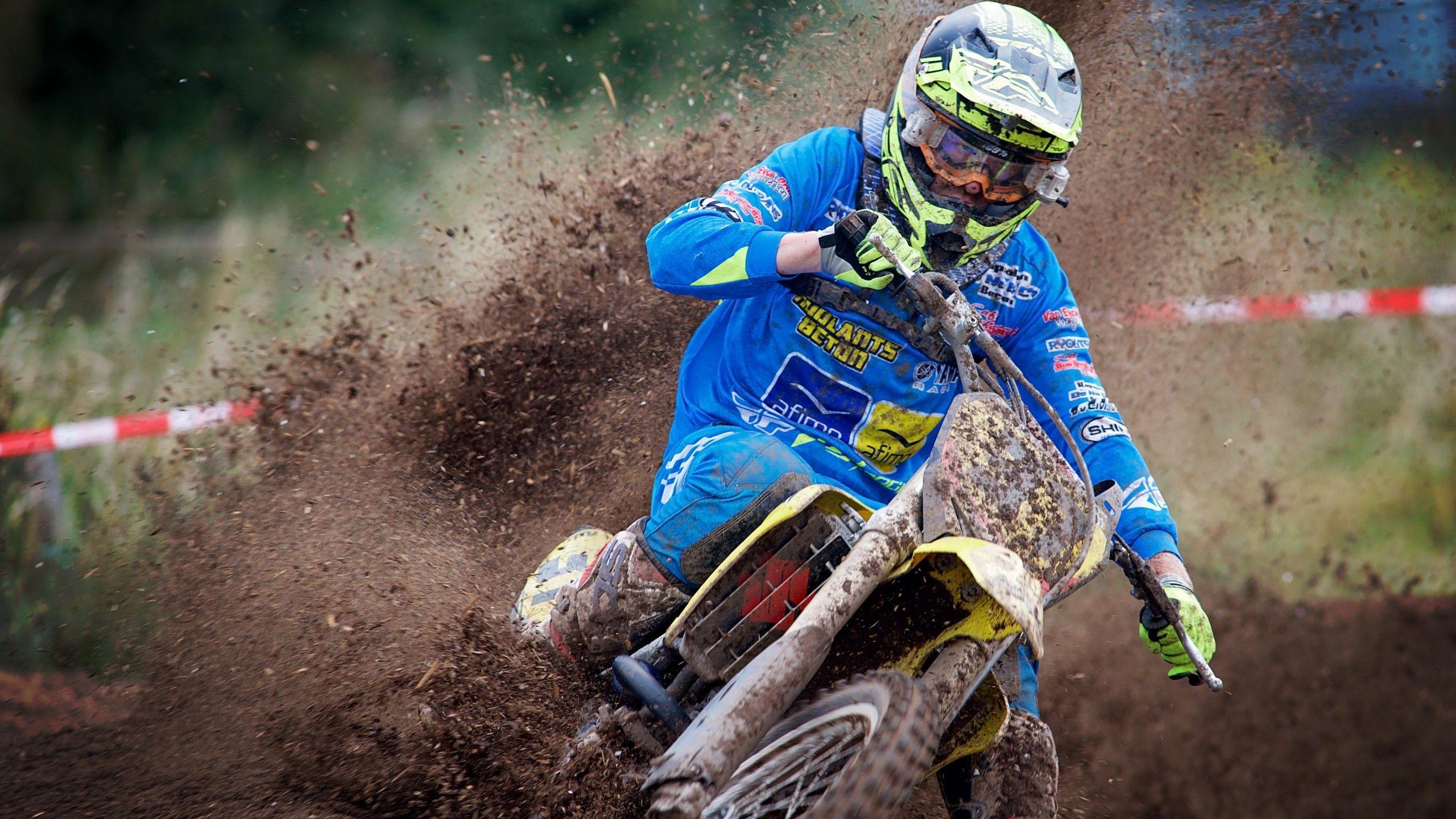 Wallpaper Motocross, Racing, Mud, HD, 4K, Sports