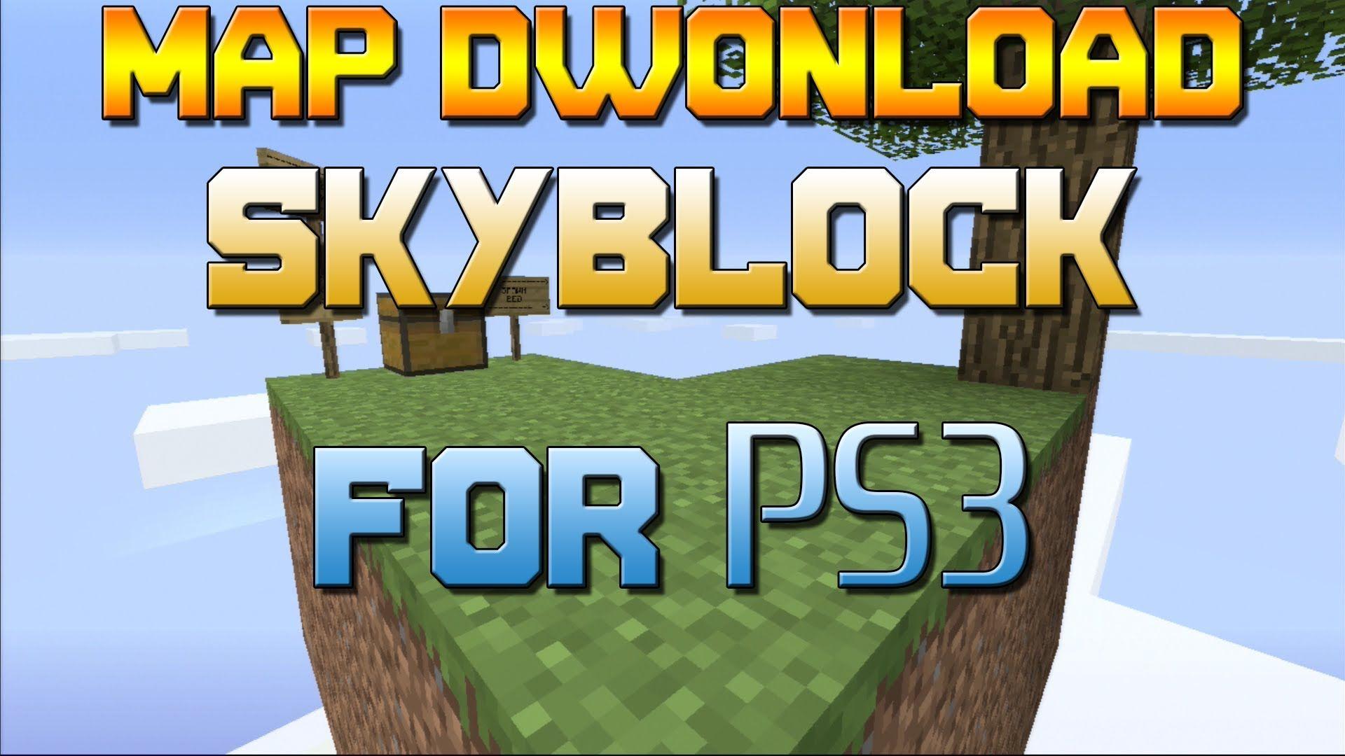 Minecraft PS3: SkyBlock Map Dwonload