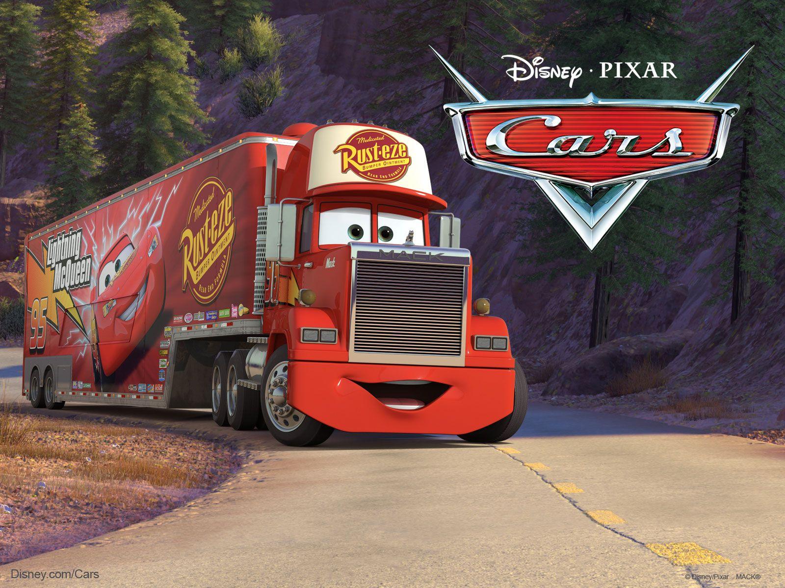 Mack the Truck From Pixar's Movie Cars Desktop Wallpaper