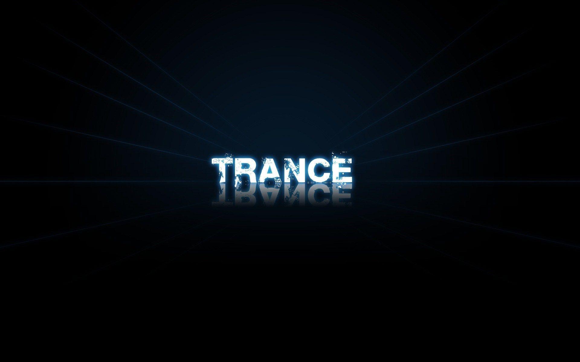 Trance Music Typography Desktop Wallpaper