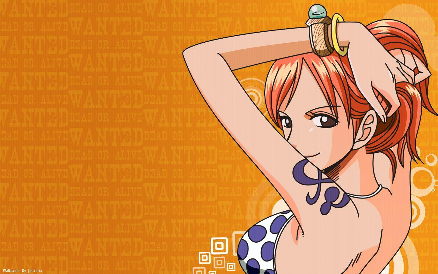 Vibrant Nami HD Wallpaper from One Piece