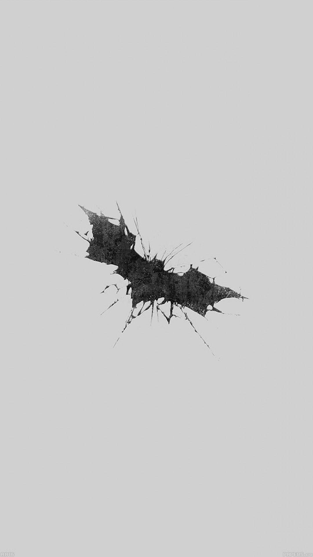 Download Batman shattered logo 1080 x 1920 Wallpaper