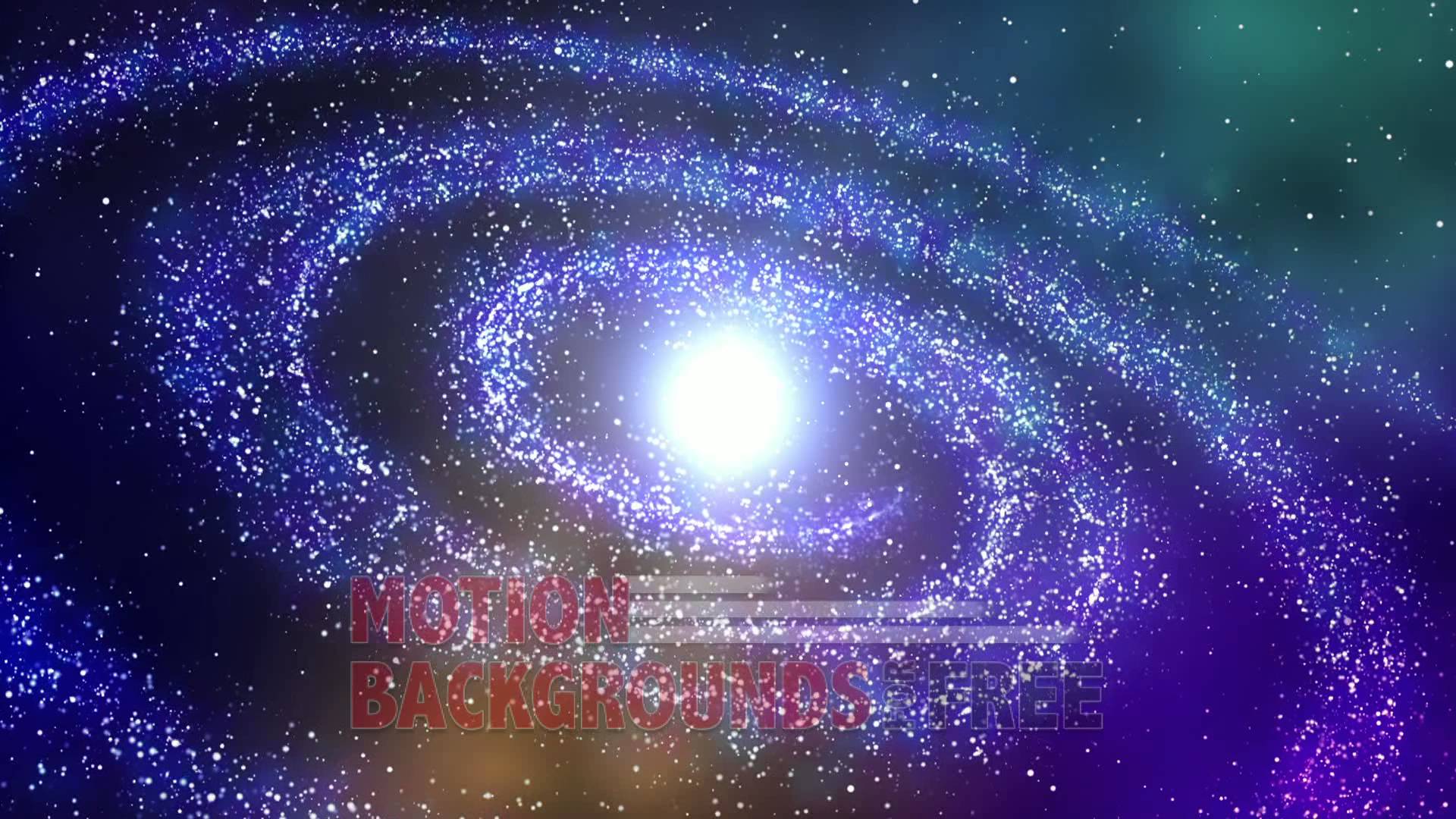 Free Earth and Space Motion Background Galaxy Center