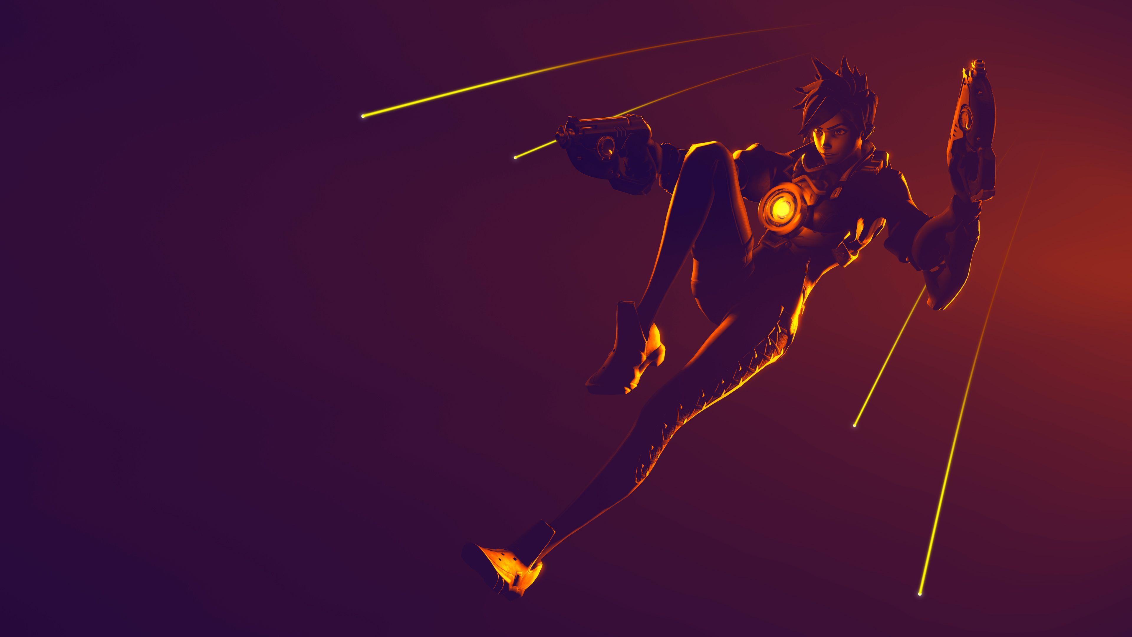 Wallpapers Tracer, Overwatch, Ultra HD, 4K, Games,