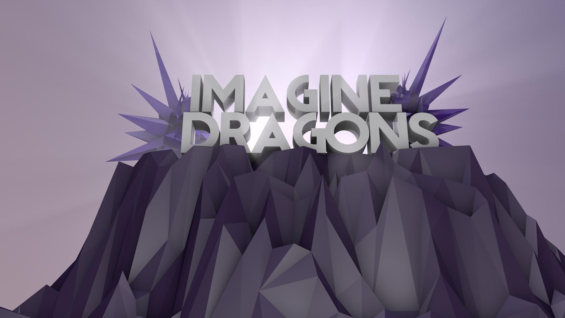 Imagine Dragons logo on the spikes HD desktop wallpaper, Widescreen