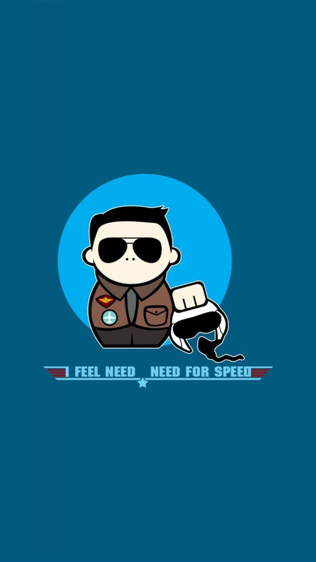 Need for speed top gun blue funny games wallpaper